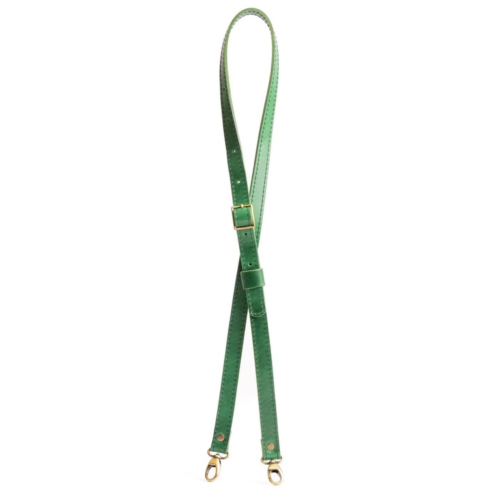 Portland Leather-New LEATHER CROSSBODY STRAP in Cowboy Mint